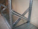 Spalla per scaffalature metalliche completa di diagonali , distanziali e basi Alta 300 cm Prof 80 cm Portata 1500kg - immagine 3