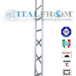 Spalla per scaffalature metalliche completa di diagonali , distanziali e basi Alta 350 cm Prof 30 cm Portata 2000kg