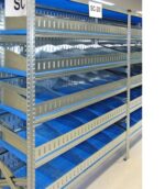 DIVISORIO TRAPEZOIDALE PER RIPIANO PROFONDITA' 80 cm per scaffali componibili - immagine 3