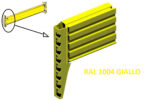 (106/4) CORRENTE L 180 CM VERNICIATA PER SCAFFALATURE INDUSTURIALI PORTA PALLETS  PORTATA COPPIA 3680 Kg - immagine 4