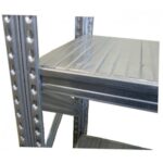 MODULO INIZIALE - scaffalatura da magazzino zincata H 250 cm , L 120 cm ,  PROF. 50 cm , con 5 ripiani , PORTATA OGNUNO 205 Kg - immagine 5