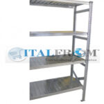 z MODULO CONTINUATIVO- scaffalatura da magazzino zincata H 200 cm , L 105 cm , PROF.30 cm , con 4 ripiani,PORTATA OGNUNO 240 Kg