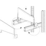 SEPARATORE PER RIPIANO PROFONDITA' 30 cm (completo di 2 sostegni)