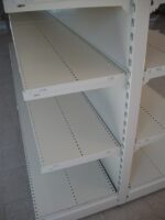 SCAFFALATURA GONDOLA COMPLETA L 405 CM , H 166 CM , PROF. 50+50 CM , BASE + 4 RIPIANI - immagine 4