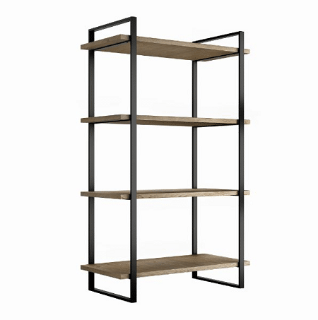 zoom_9765-0-637bb367.png Scaffale Lader in Acciaio e Ripiani in Legno cm 69 X 35 X 115 H - immagine 1