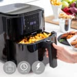 Friggitrice ad Aria con Bilancia InnovaGoods Fryinn Balance 5000 Nero 1500 W 5 L Acciaio inossidabile - immagine 5