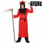 Costume per Bambini Th3 Party Rosso Demonio (2 Pezzi) Taglia 10-12 Anni