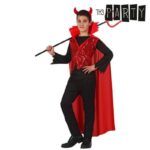Costume per Bambini Th3 Party Multicolore Demonio (4 Pezzi) Taglia 10-12 Anni