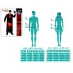 Costume per Adulti Th3 Party Nero Multicolore Assassino (3 Pezzi) - immagine 4