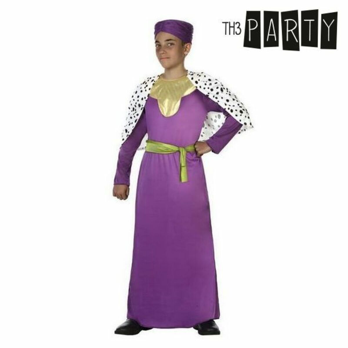 8422259315872_0_P03.jpg Costume per Bambini Re magio baldassarre (4 Pcs) Taglia 3-4 Anni - immagine 1