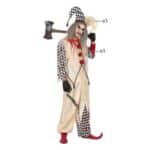 Costume per Adulti Multicolore Arlecchino Sanguinario Assassino (2 Pezzi) (2 pcs) Taglia XL - immagine 4