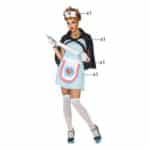 Costume per Adulti Infermiera Multicolore (4 Pezzi) (4 pcs) Taglia XL - immagine 7