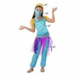 Costume per Bambini Principessa araba Viola Taglia 10-12 Anni - immagine 4