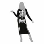 Costume per Adulti Scheletro Donna Nero Taglia XL - immagine 2