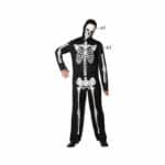 Costume per Adulti Nero Scheletro Taglia XS/S