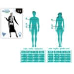Costume per Adulti Nero Scheletro M/L - immagine 5