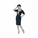 Costume per Adulti Azzurro Poliziotto Donna Taglia M/L - immagine 8
