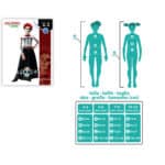 Costume per Bambini Scheletro 10-12 Anni (2 Pezzi) - immagine 4