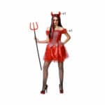 Costume per Adulti Rosso Demonio Donna Taglia XL - immagine 3