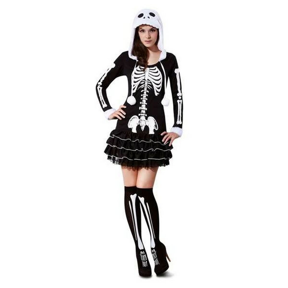 8435408222716_00_WBG4.jpg Costume per Adulti My Other Me Scheletro Sexy (2 Pezzi) Taglia S - immagine 1