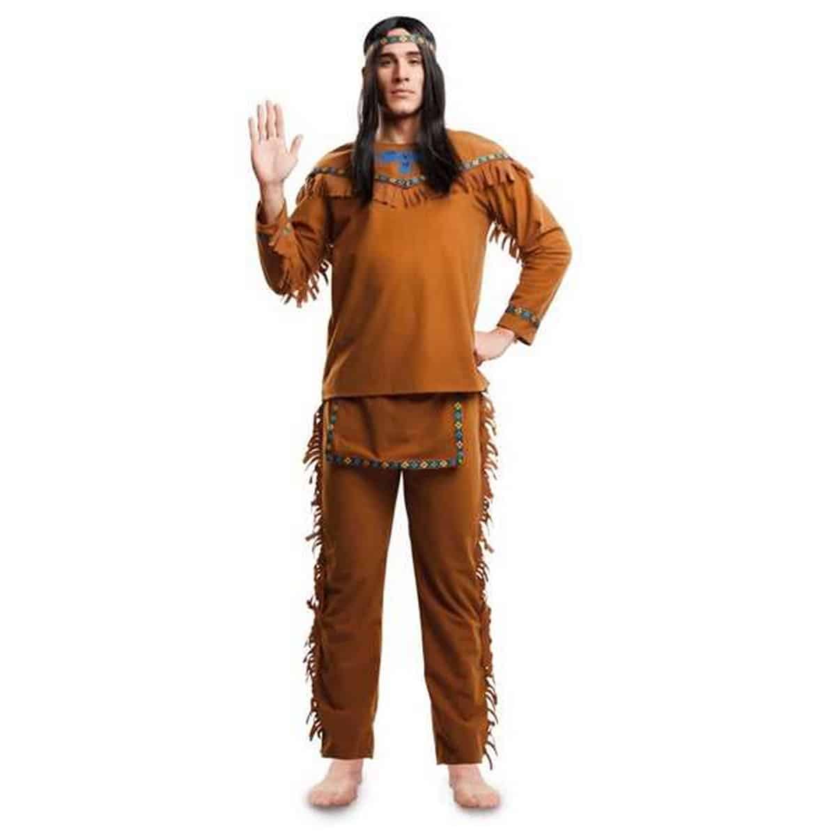 8435408244077_00_WBG2.jpg Costume per Adulti My Other Me Indiano Americano Marrone S - immagine 1