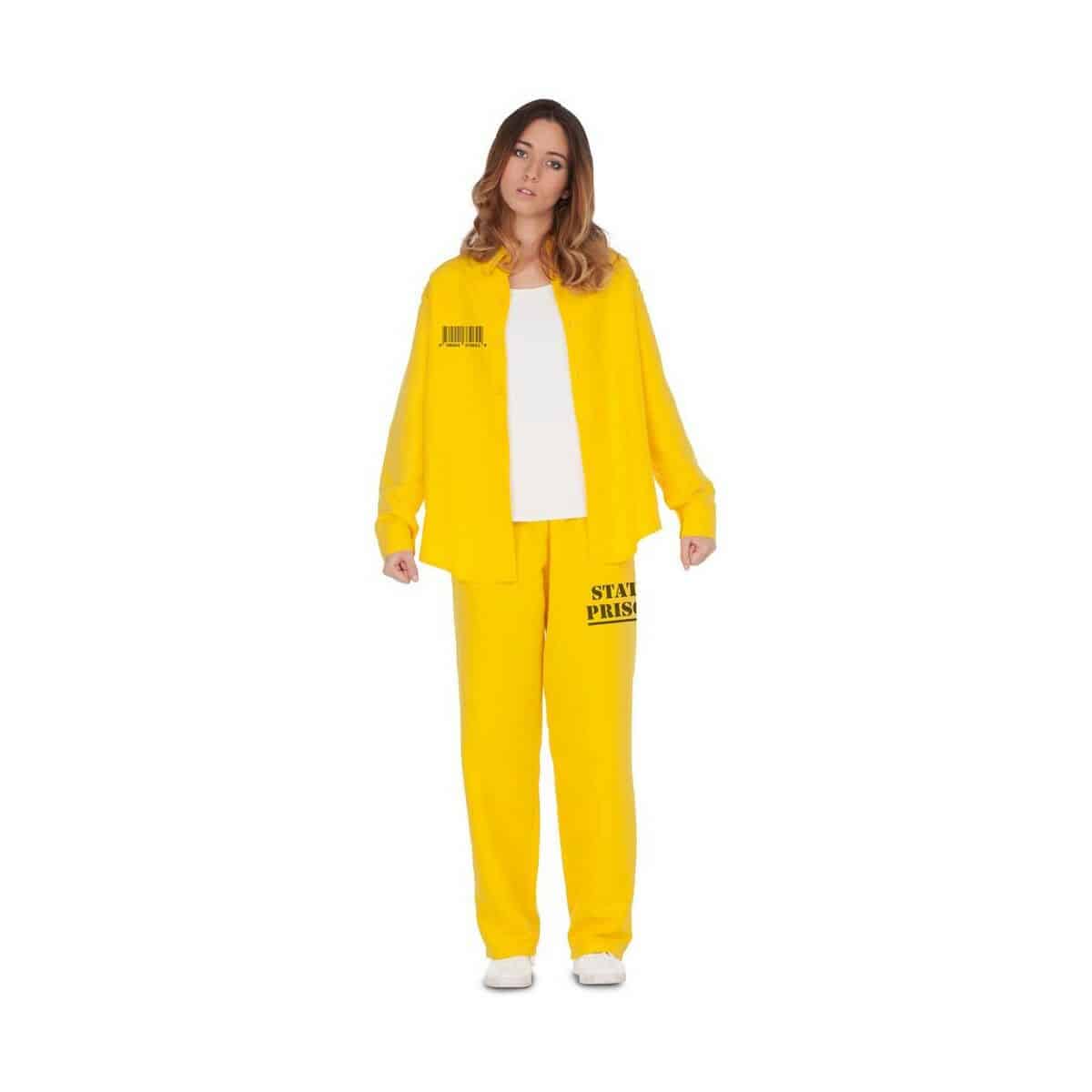 8435408274180_R0_WBG2.jpg Costume per Adulti My Other Me Donna Prigioniero Giallo Taglia M/L - immagine 1