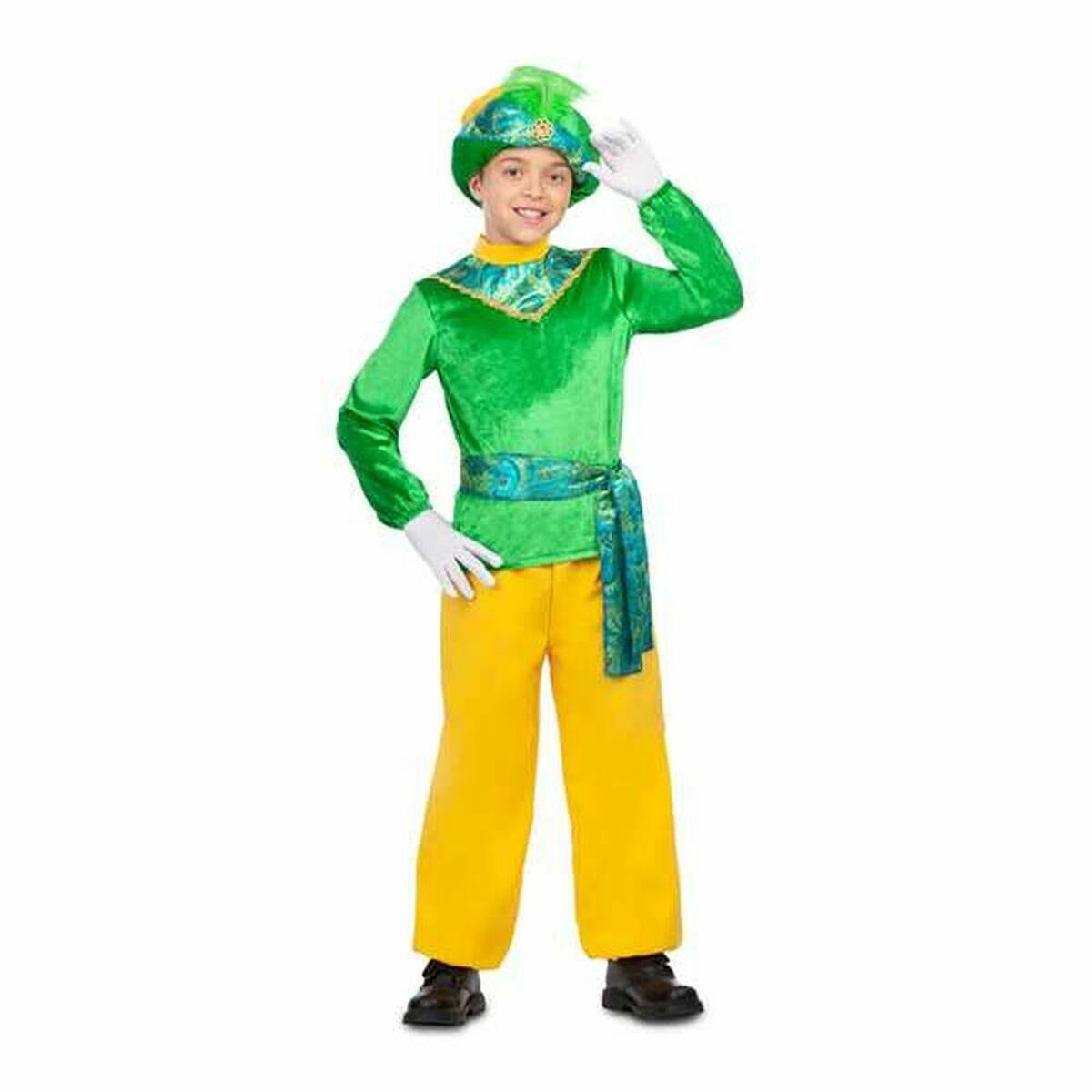 8435408279291_S2420529_P03.jpg Costume per Bambini My Other Me Verde Cappello Giacca Pantaloni Taglia 3-4 Anni - immagine 1