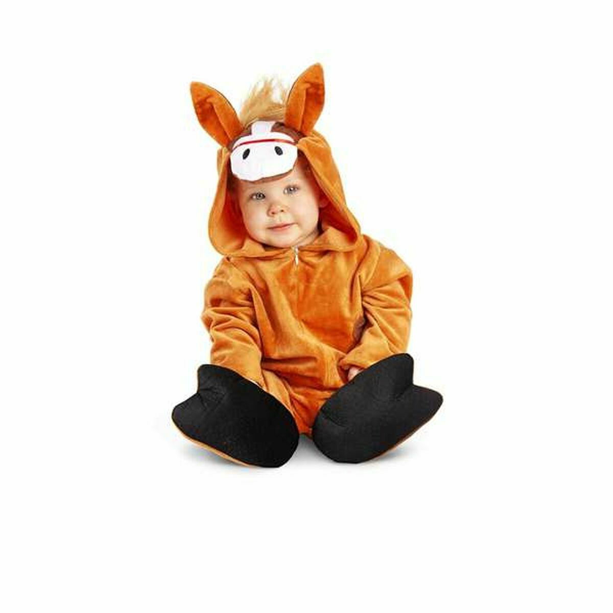 8435408281270_S2426451_P04.jpg Costume per Neonati My Other Me Cavallo Marrone Taglia 7-12 Mesi - immagine 1