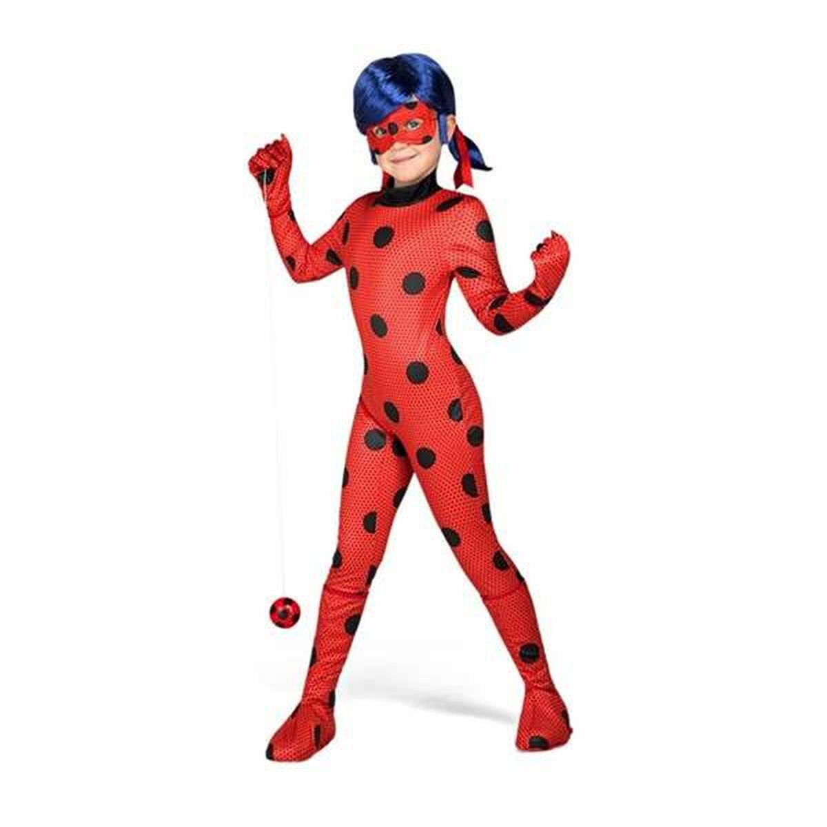 8435435001155_P00.jpg Costume per Bambini Lady Bug 7 Pezzi Taglia Taglia - 4-5 Anni - immagine 1