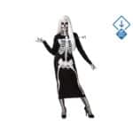 Costume per Adulti Nero Scheletro M/L - immagine 7