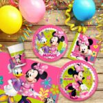 Set Articoli per feste Minnie Mouse 66 Pezzi - immagine 2