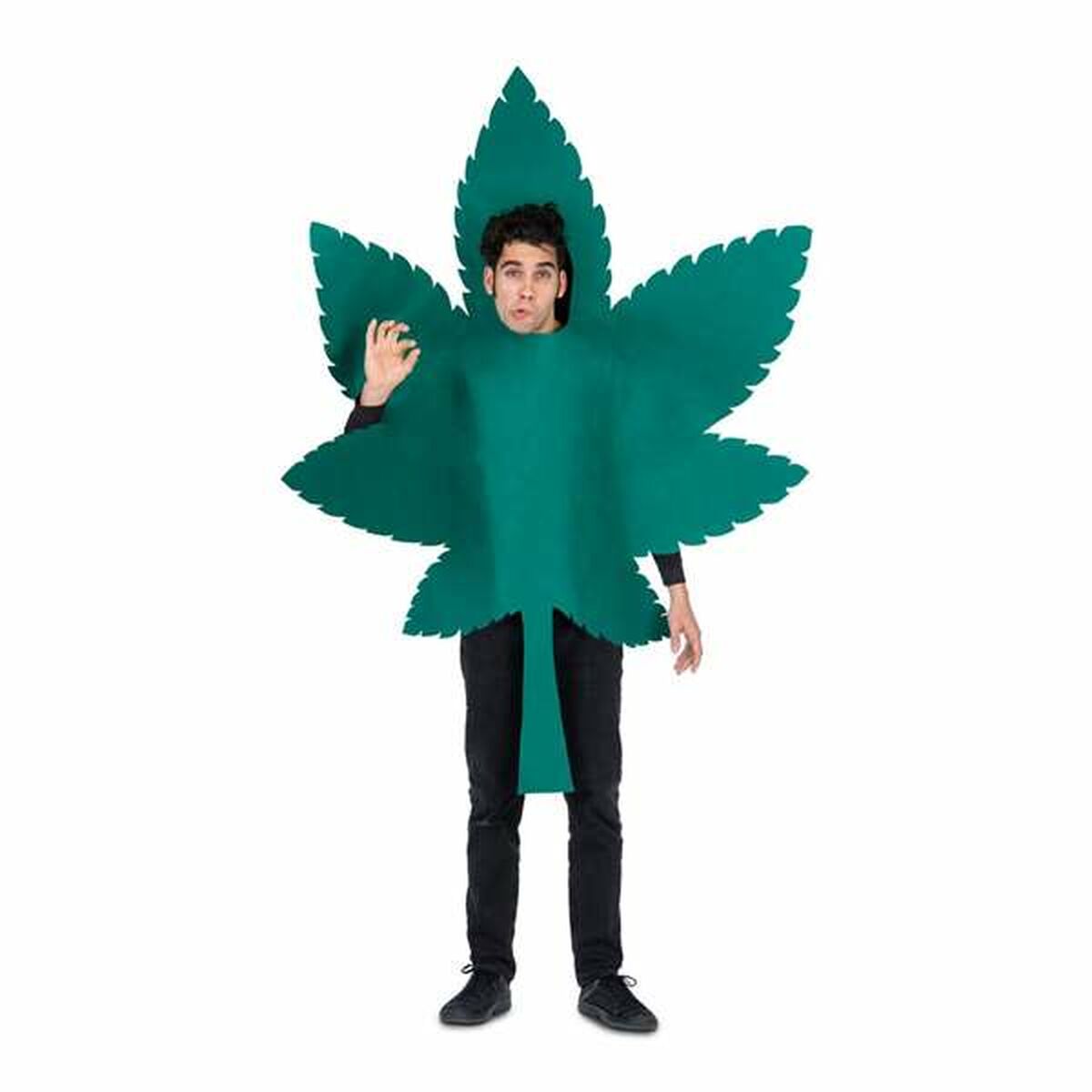 8435408266253_S2434708_P00.jpg Costume per Adulti My Other Me Taglia unica 2 Pezzi Marihuana Verde - immagine 1