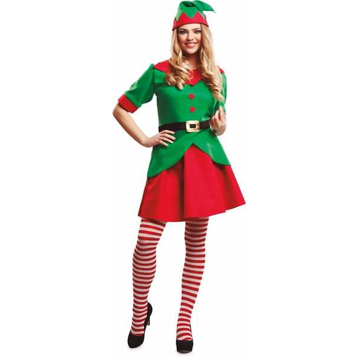 8435408277211_S2426190_P03.jpg Costume per Adulti My Other Me Verde Elfo S - immagine 1