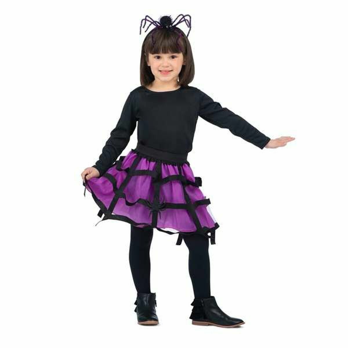 8435408296625_S2432048_P02.jpg Costume per Bambini My Other Me Ragno Viola (2 Pezzi) Taglia 5-6 Anni - immagine 1