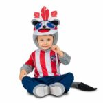 Costume per Neonati Atlético Madrid Rosso Indiano Americano 5 Pezzi Taglia 24-36 Mesi