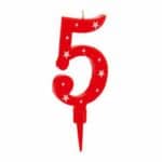 Candela Numeri 5 (12 Unità) - immagine 3