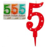 Candela Numeri 5 (12 Unità) - immagine 2