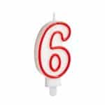 Candela Compleanno Numeri 6 (12 Unità) - immagine 2