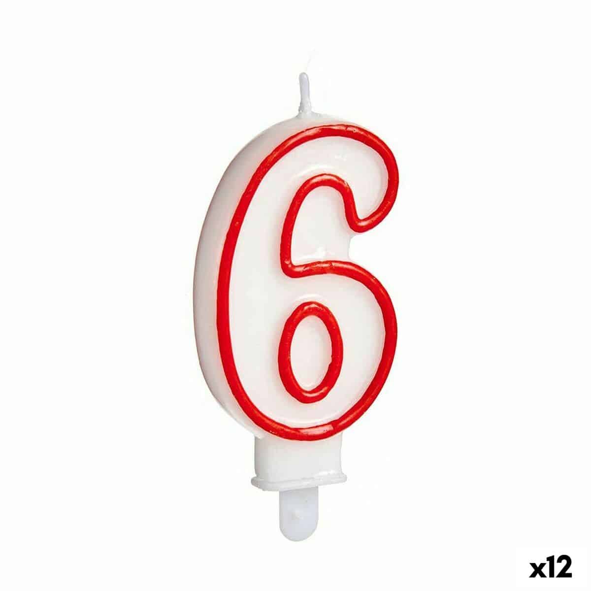 S3624507_P0_WBG_icon1.jpg Candela Compleanno Numeri 6 (12 Unità) - immagine 1