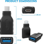 Adattatore OTG TYPE-C a USB 3.0 Newtop AD32 per Dispositivi - immagine 3