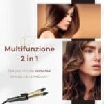 Arricciacapelli 2 In 1 Piastra Multifunzionale Rivestita in Ceramica - immagine 4