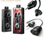 Caricatore Auto 2 USB Frontale e Posteriore con Prolunga 5.1A - immagine 4