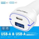 Caricatore da Macchina QC3.0 + PD 38W NEWTOP CC21 - immagine 5