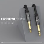 Cavo Audio AUX 6.35mm M/M 180cm - Prestazioni Eccellenti - immagine 2