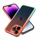 Cover Moda Color per Apple iPhone con Protezione Fotocamera Arancione,IPHONE 12 PRO MAX