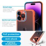 Cover Moda Color per Apple iPhone con Protezione Fotocamera Arancione,IPHONE 14 - immagine 4