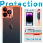 Cover Moda Color per Apple iPhone con Protezione Fotocamera Arancione,IPHONE 13 - immagine 5