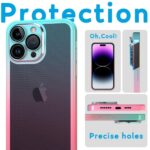 Cover Moda Color per Apple iPhone con Protezione Fotocamera Blu,IPHONE 14 PRO MAX - immagine 5