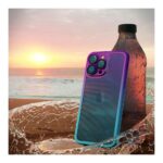 Cover Moda Color per Apple iPhone con Protezione Fotocamera Viola,IPHONE 15 - immagine 2