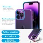 Cover Moda Color per Apple iPhone con Protezione Fotocamera Viola,IPHONE 13 - immagine 3